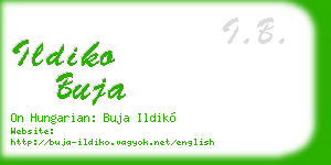 ildiko buja business card